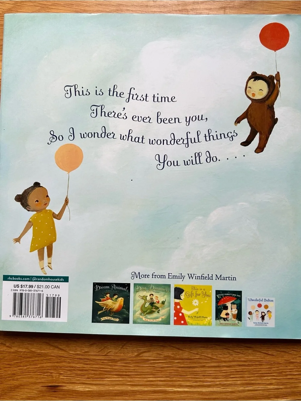 New!The Wonderful Things You Will Be by Emily Winfield Martin - Illustrated Book